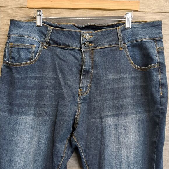 Unbranded High Rise Skinny Ankle Jeans Women's Plus Size 20W - Picture 2 of 8